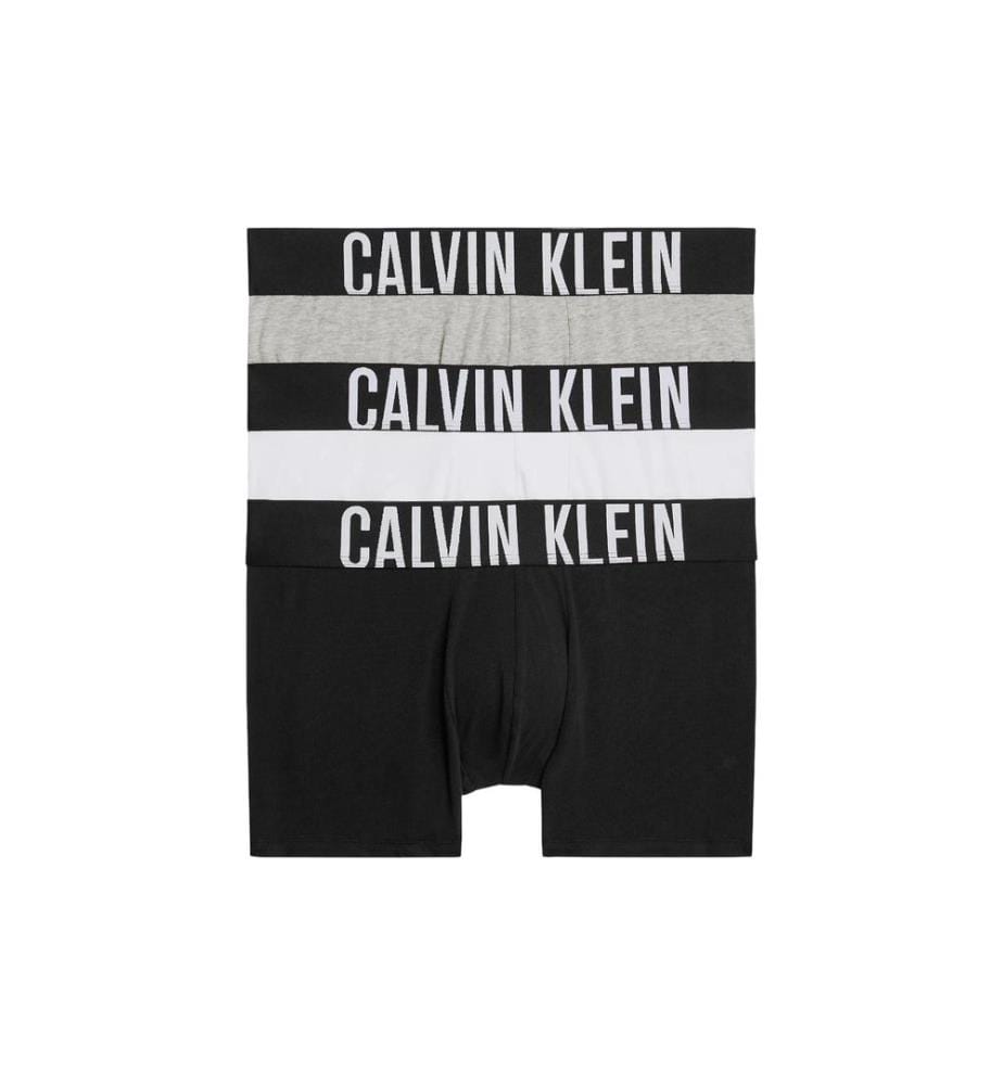 Calvin Klein Wäsche - Trunk 3Pk Weiss/Schwarz/Grau, M