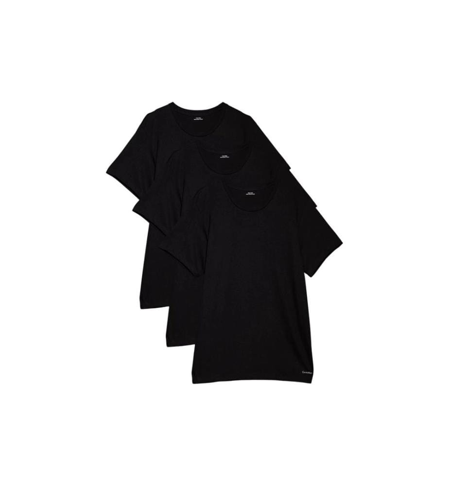 Calvin Klein Wäsche - T-shirt S/S Crew Neck 3Pk Noir, XL