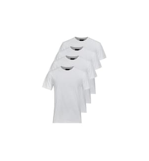 Switcher - 4er-Pack Unisex T-Shirt Max Weiss, S