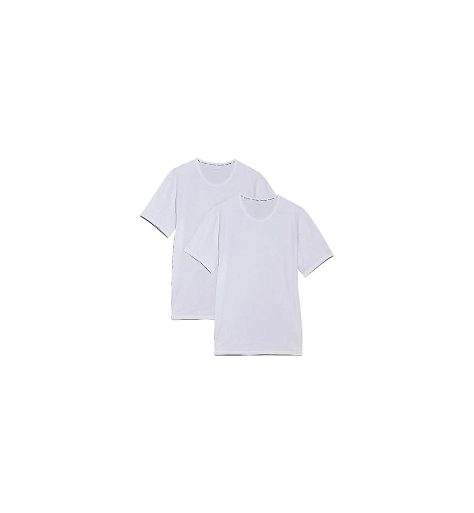Calvin Klein Wäsche T-Shirt 2P S/S Crew Neck Weiss, M