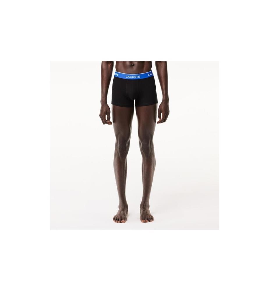 Lacoste Boxershort 3er Pack Schwarz/Dunkelblau, M