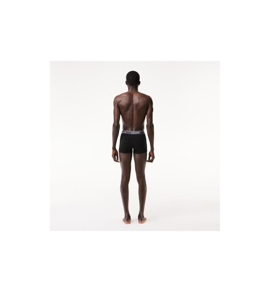 Lacoste Boxershort 3er Pack Schwarz/Dunkelblau, M