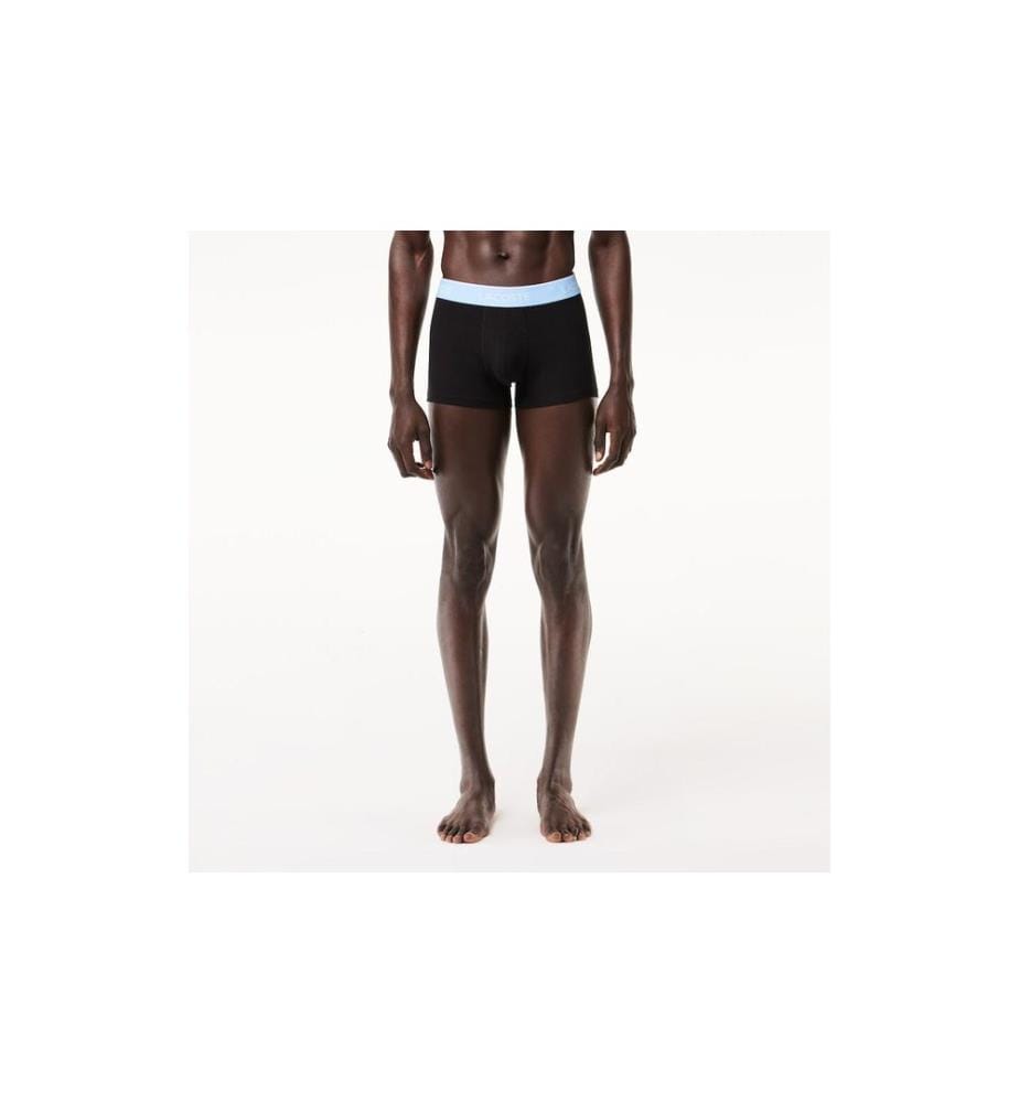 Lacoste Boxershort 3er Pack Schwarz/Dunkelblau, M