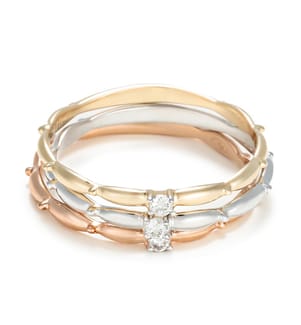 Ring „Love for 3“ – Dreifarbiges Gold