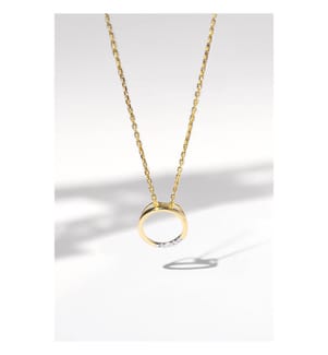Anhänger „Cercle“ – Gelbgold