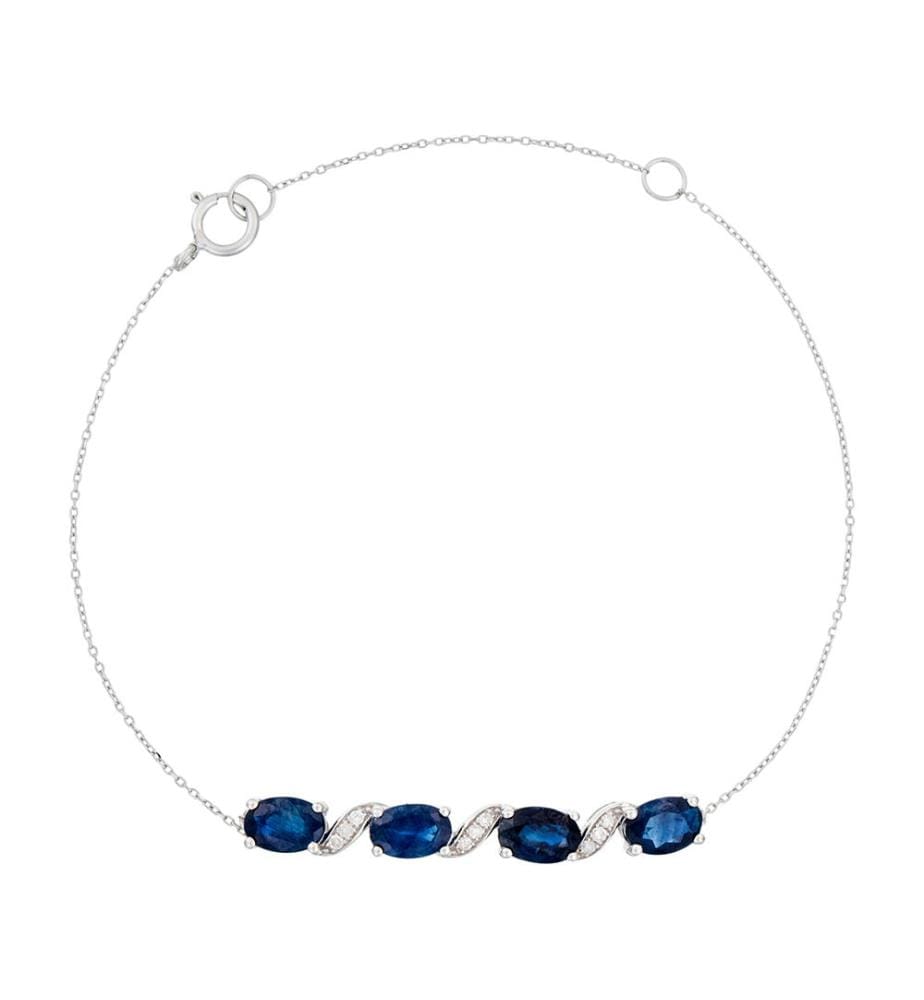 Baru-Armband – Weissgold