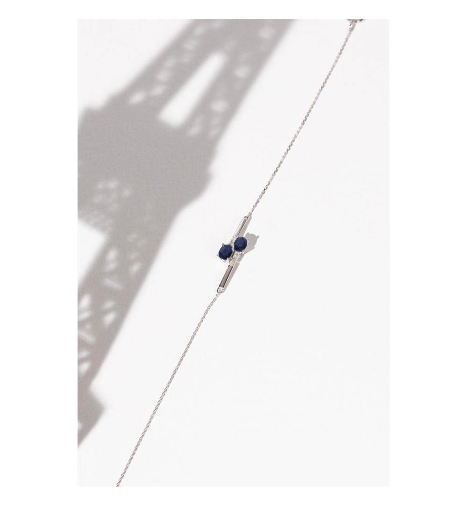 Cayagan-Armband – Weissgold