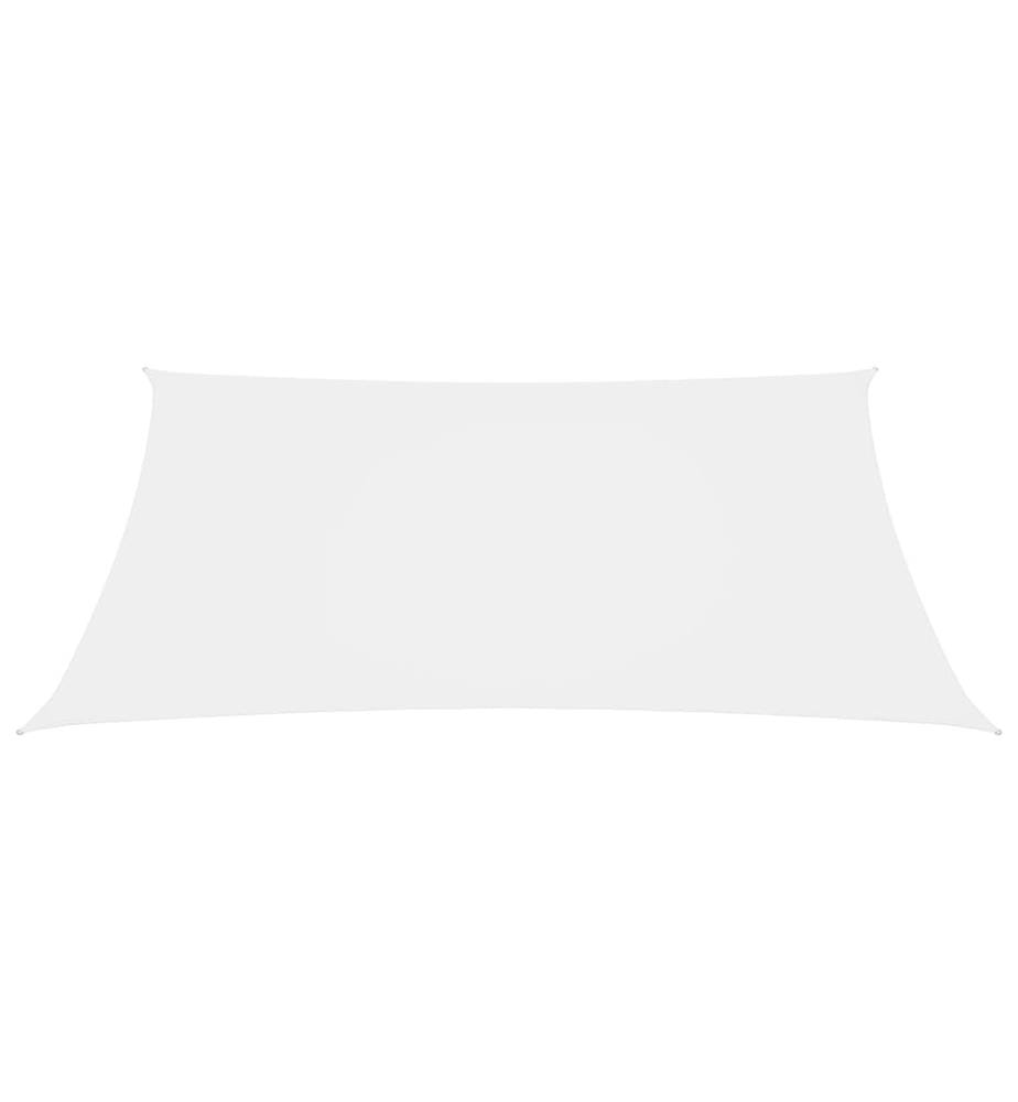 Voile de parasol tissu oxford rectangulaire 2x4 m blanc
