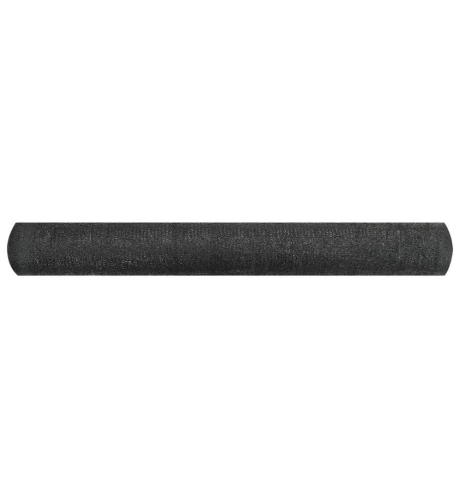 Filet brise-vue Noir 3,6x25 m PEHD 195 g/m²