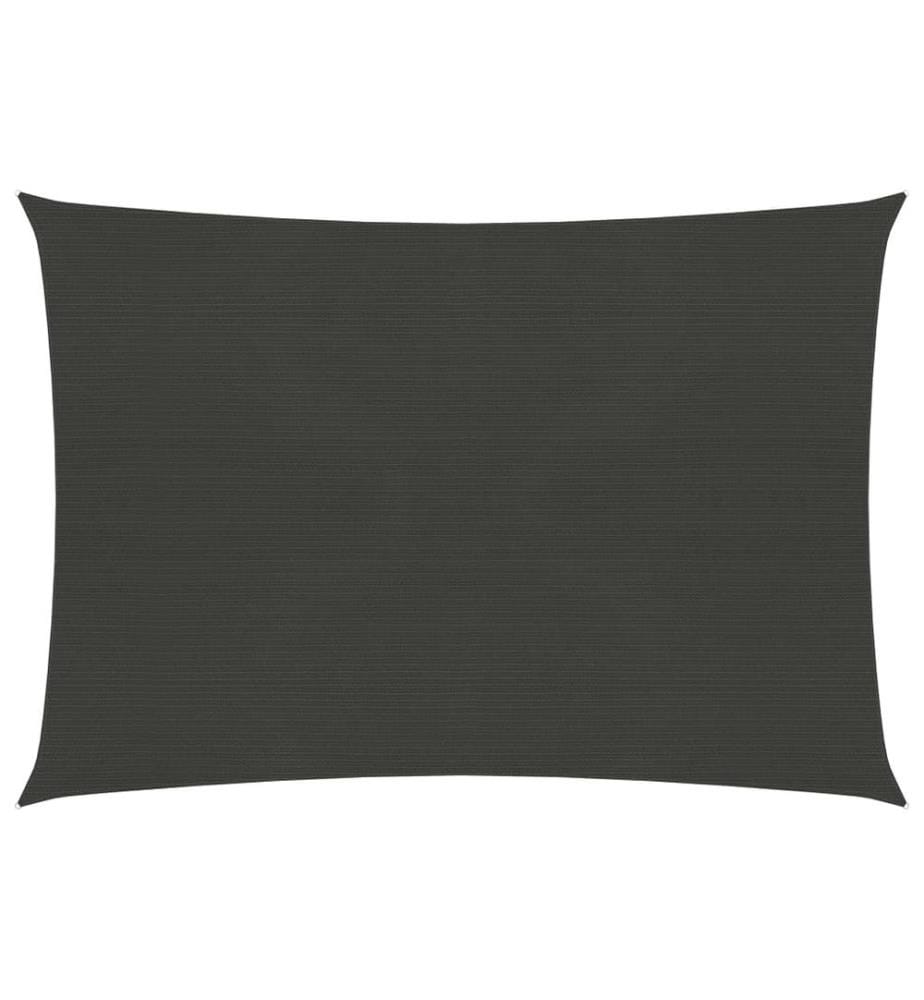 Sonnensegel 160 g/m² Anthrazit 2,5x3,5 m HDPE