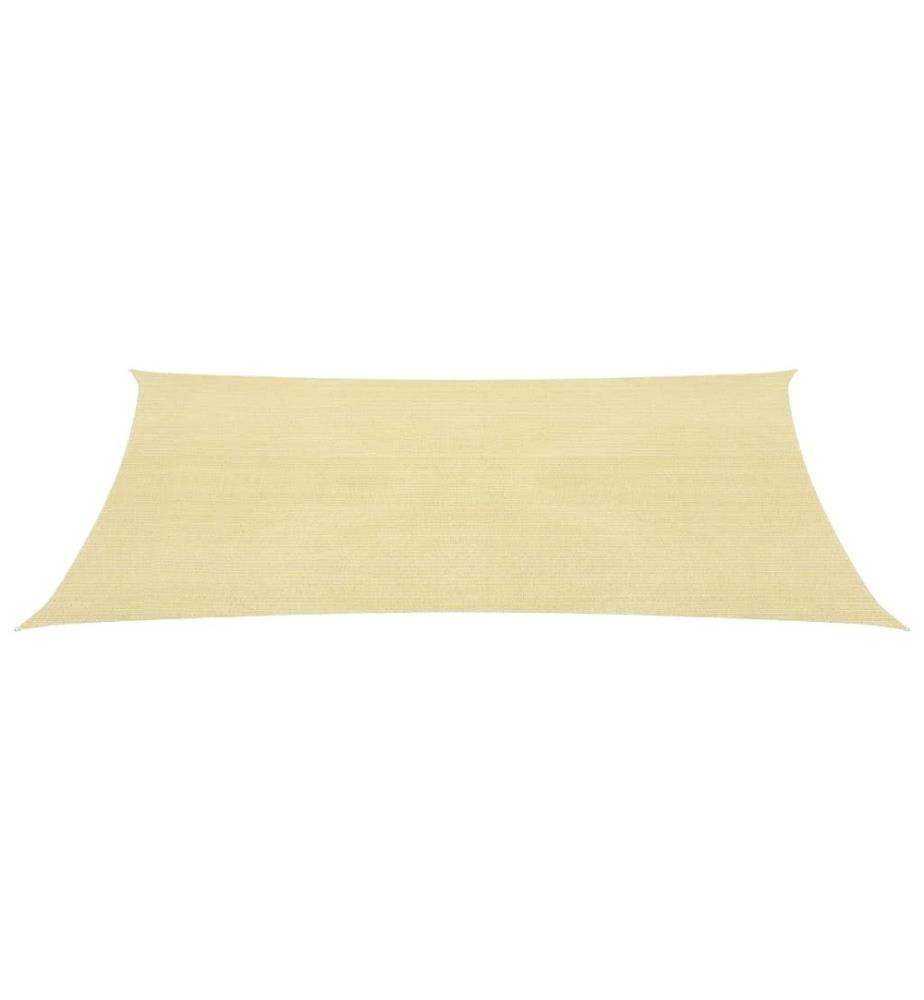 Sonnensegel 160 g/m² Beige 6x7 m HDPE