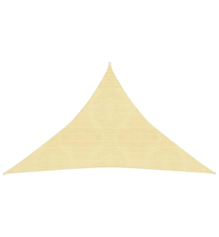 Sonnensegel 160 g/m² Beige 3,5x3,5x4,9 m HDPE
