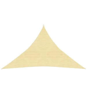 Sonnensegel 160 g/m² Beige 3,5x3,5x4,9 m HDPE