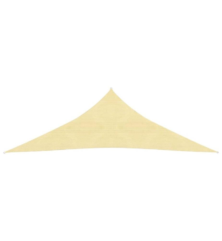 Sonnensegel 160 g/m² Beige 3,5x3,5x4,9 m HDPE