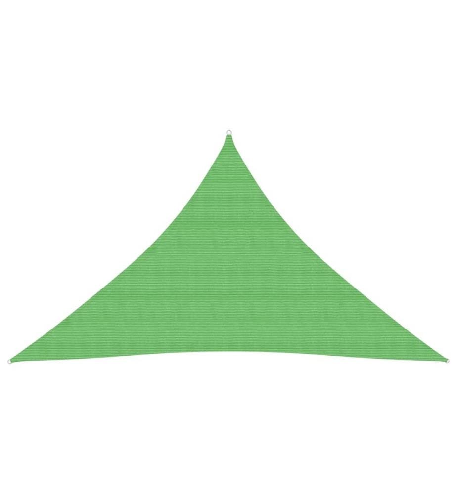 Sonnensegel 160 g/m² Hellgrün 3x3x4,2 m HDPE