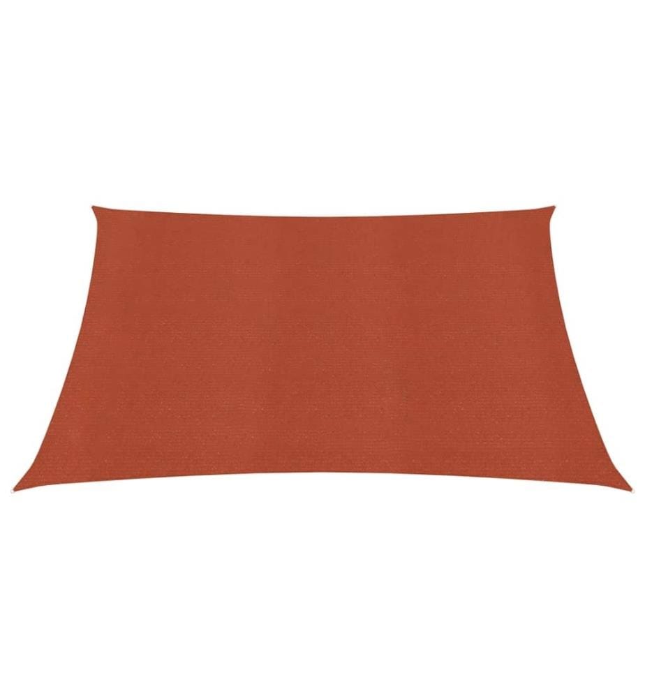Sonnensegel 160 g/m² Terrakottarot 3x3 m HDPE