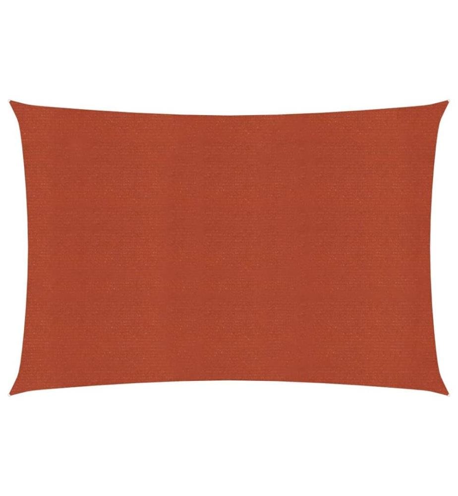 Sonnensegel 160 g/m² Terrakottarot 3x4 m HDPE
