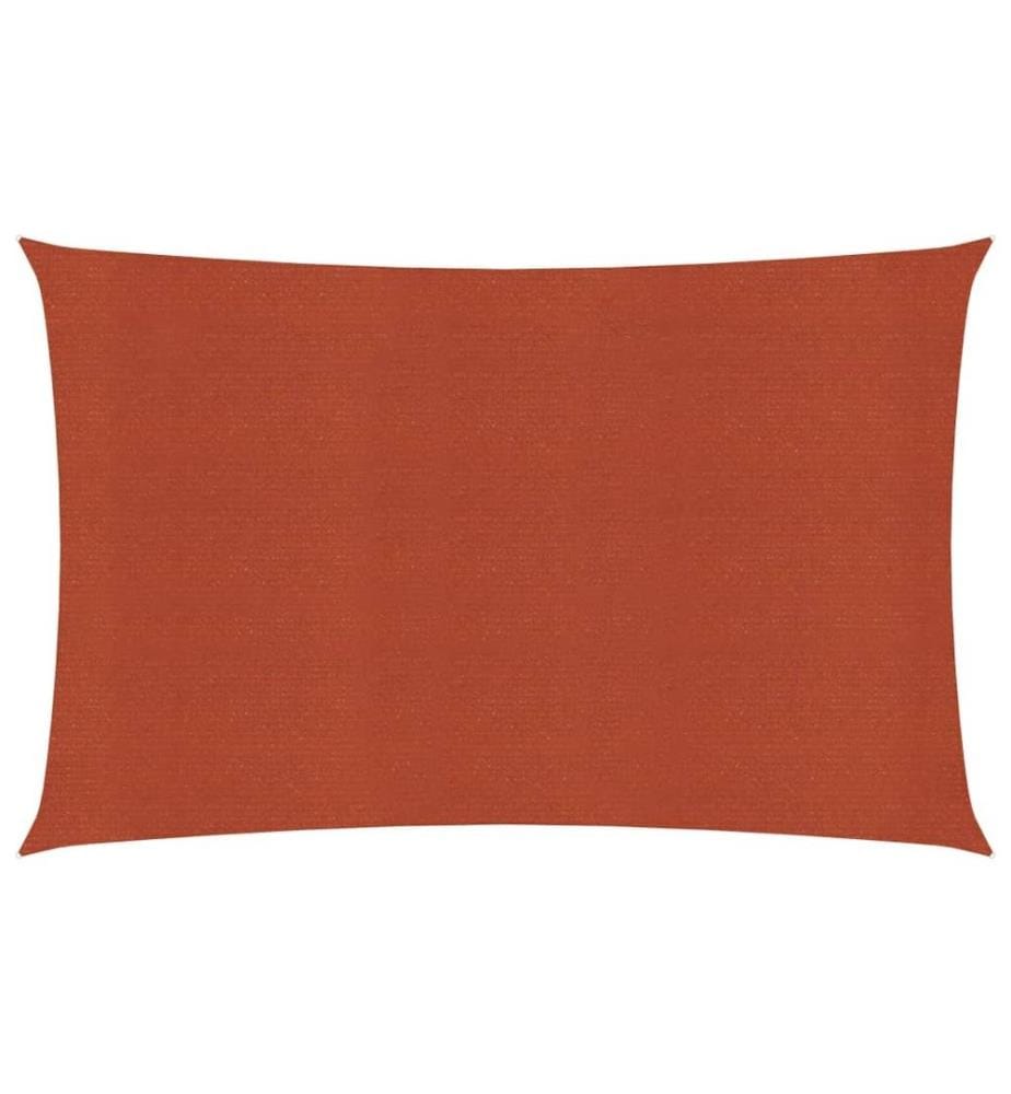 Sonnensegel 160 g/m² Terrakottarot 3x4,5 m HDPE