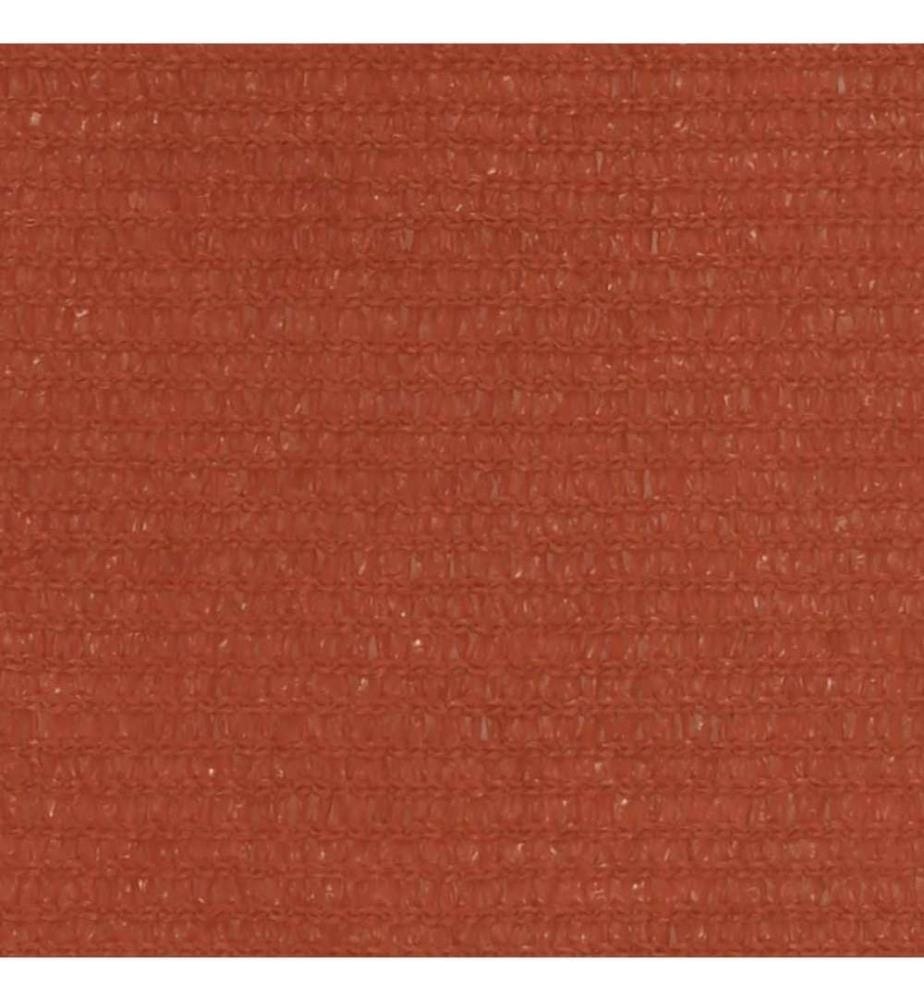 Sonnensegel 160 g/m² Terrakottarot 3x4,5 m HDPE