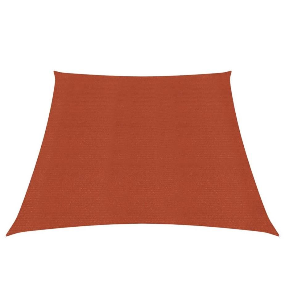 Sonnensegel 160 g/m² Terrakottarot 3/4x2 m HDPE