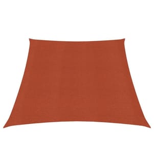 Sonnensegel 160 g/m² Terrakottarot 3/4x2 m HDPE