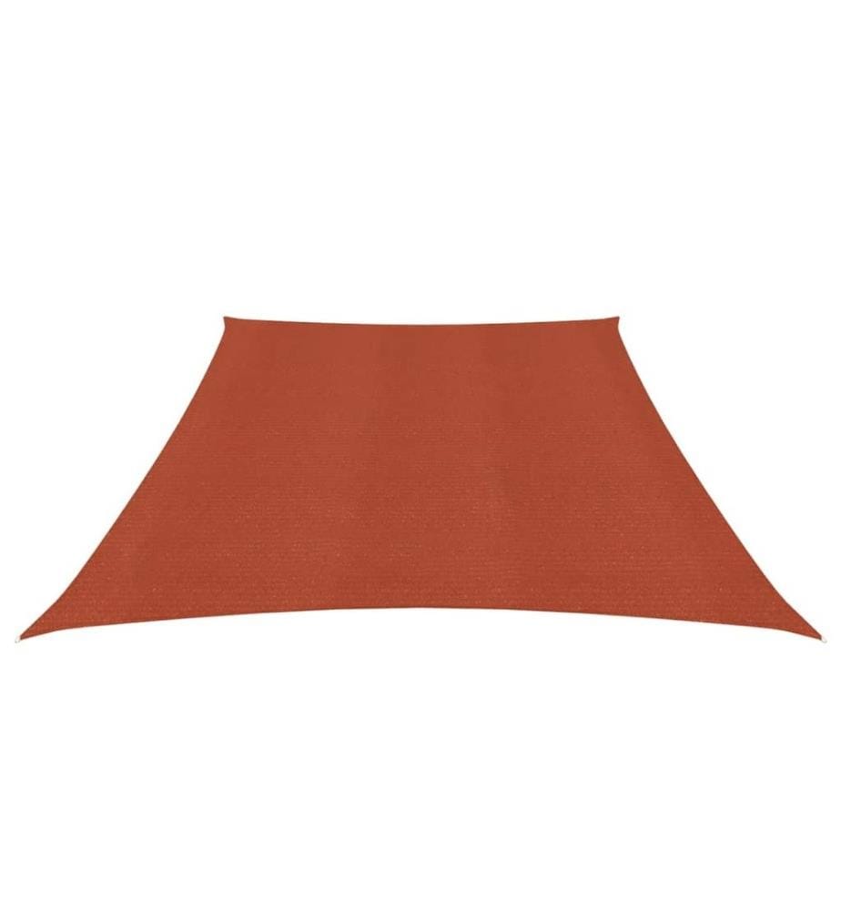 Sonnensegel 160 g/m² Terrakottarot 3/4x2 m HDPE
