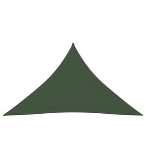Sonnensegel 160 g/m² Dunkelgrün 3,5x3,5x4,9 m HDPE