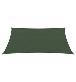 Sonnensegel 160 g/m² Dunkelgrün 3/4x3 m HDPE