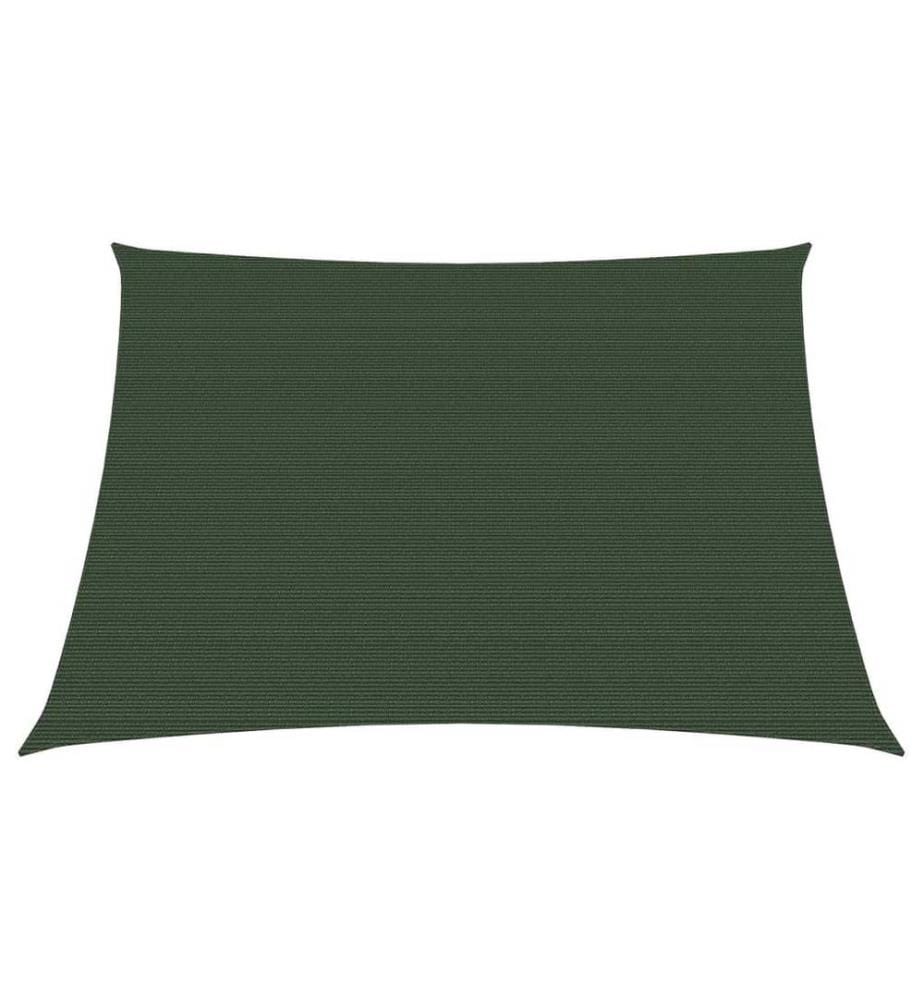 Sonnensegel 160 g/m² Dunkelgrün 3/4x3 m HDPE