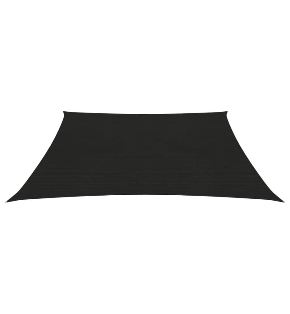 Sonnensegel 160 g/m² Schwarz 4,5x4,5 m HDPE