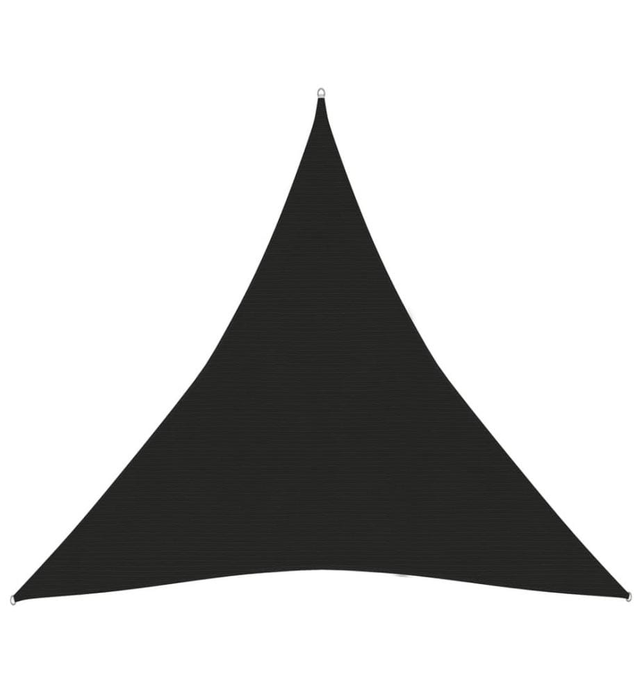 Sonnensegel 160 g/m² Schwarz 3,6x3,6x3,6 m HDPE