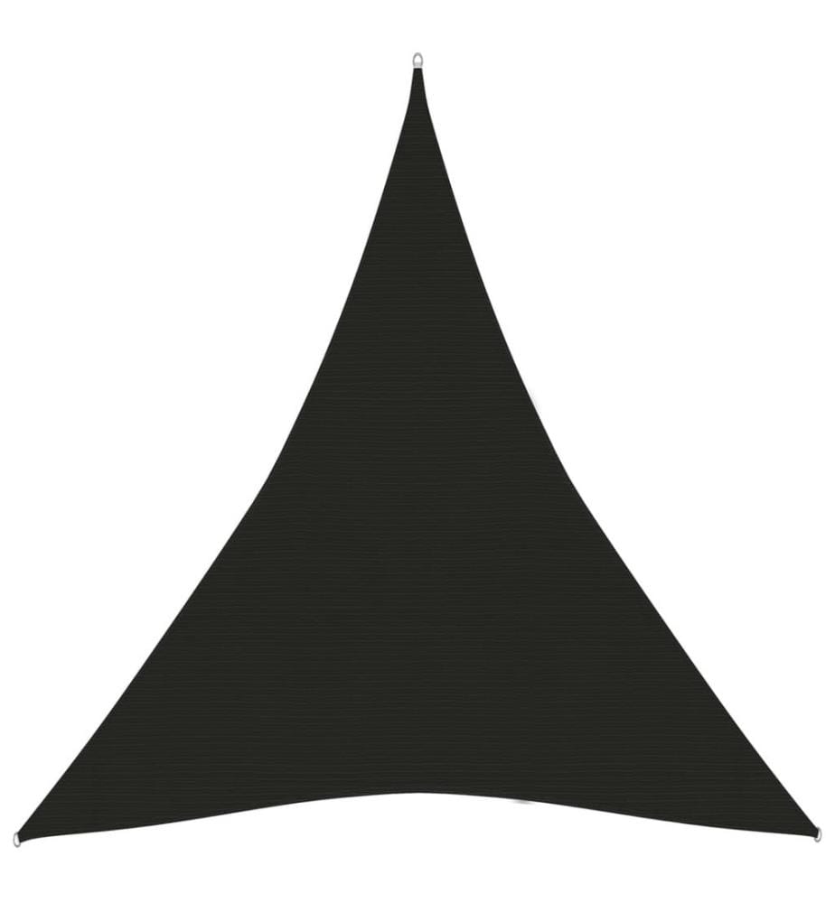 Sonnensegel 160 g/m² Schwarz 5x6x6 m HDPE