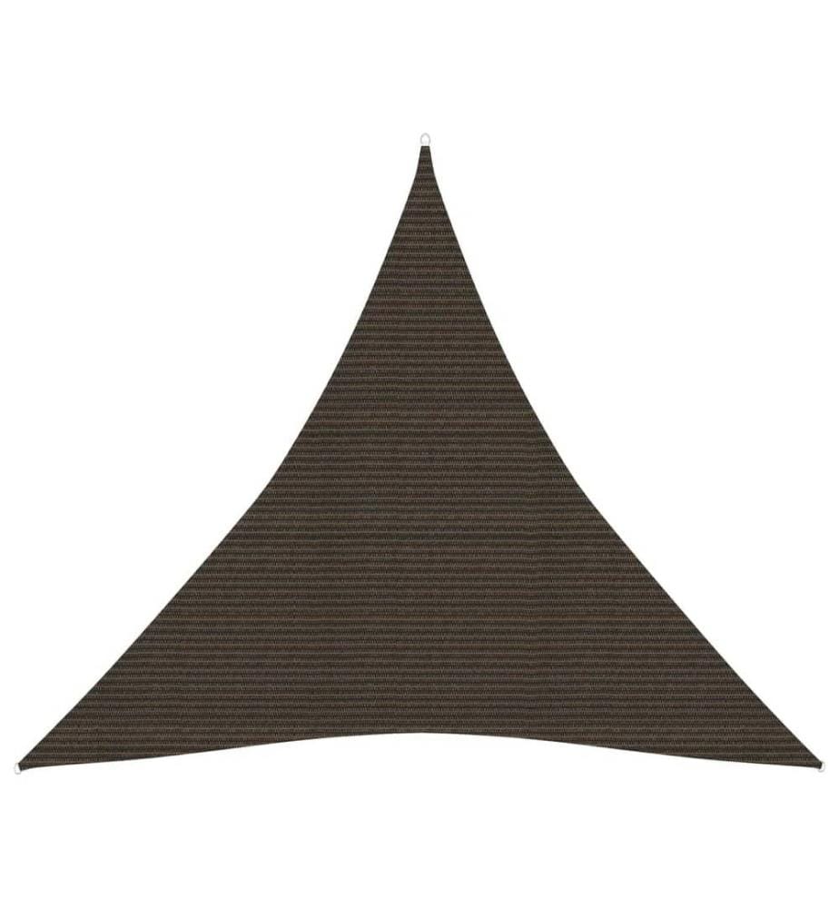 Sonnensegel 160 g/m² Braun 4x4x4 m HDPE