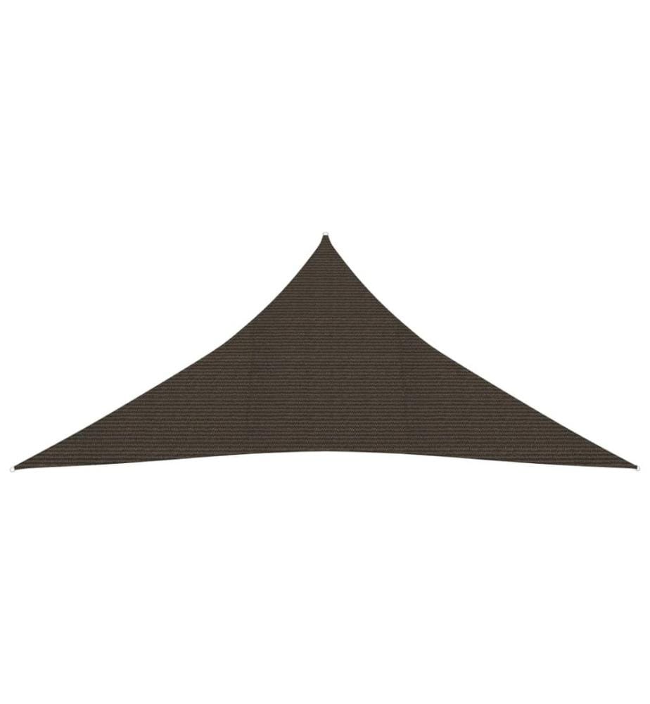 Sonnensegel 160 g/m² Braun 4x4x4 m HDPE