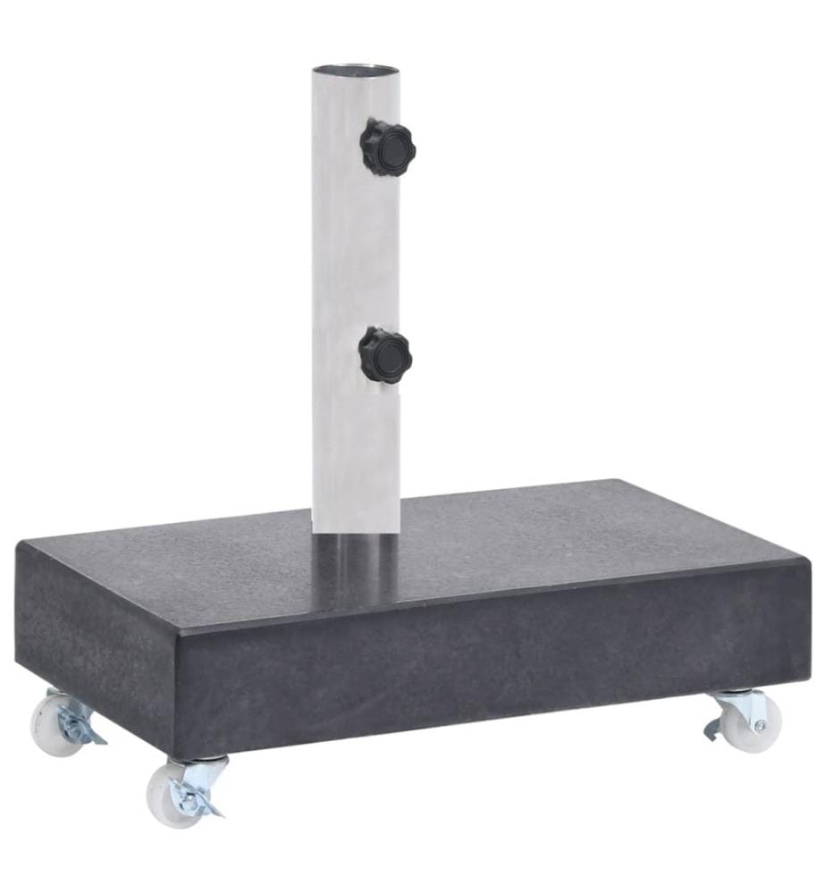 Socle de parasol Noir 45x25x8 cm Granite