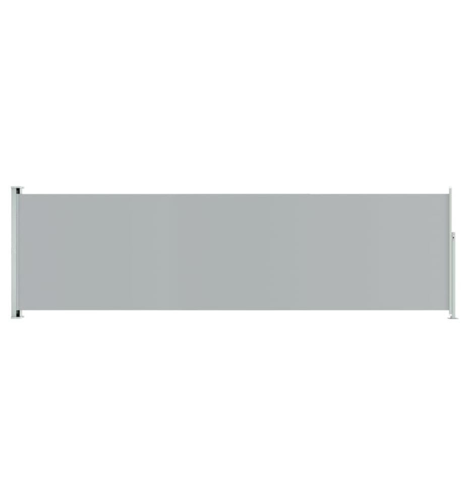 Seitenmarkise Ausziehbar 180x600 cm Grau