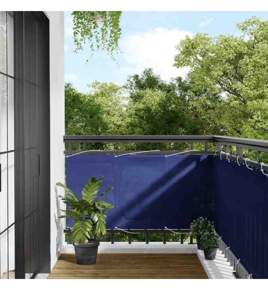 Balkon-Sichtschutz Blau 75x800 cm 100 % Polyester-Oxford
