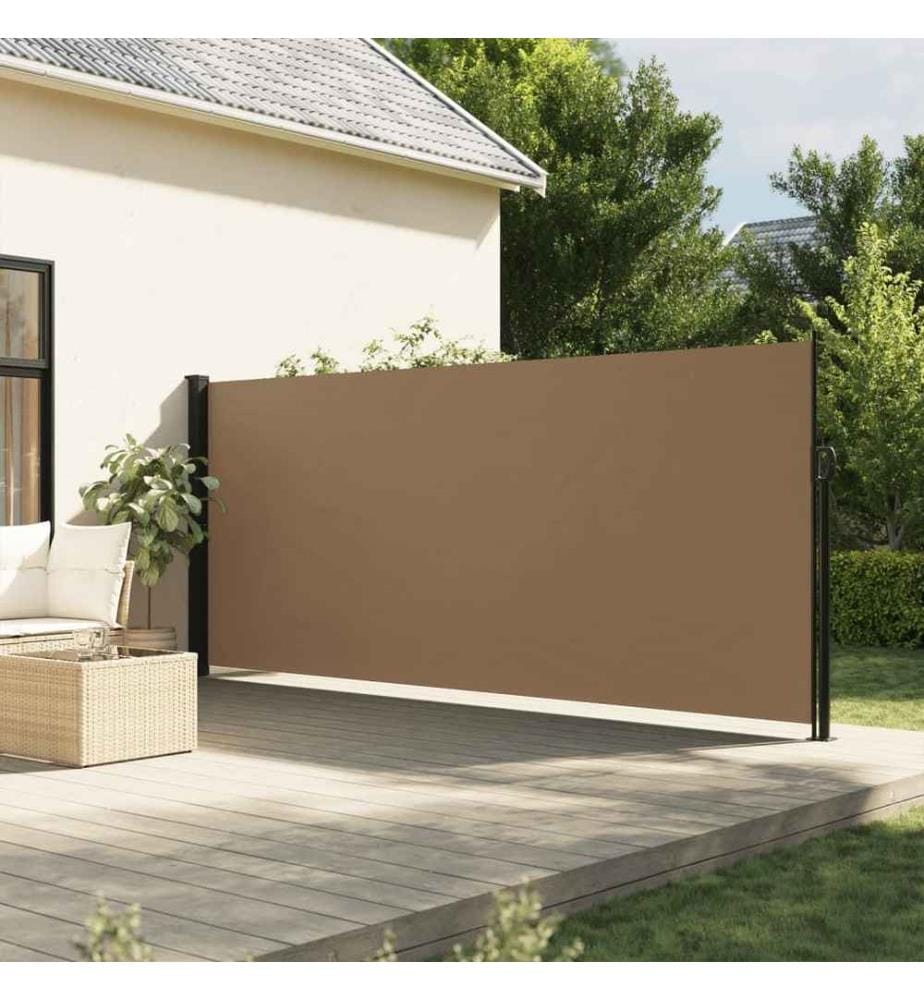 Seitenmarkise Ausziehbar Taupe 160x500 cm