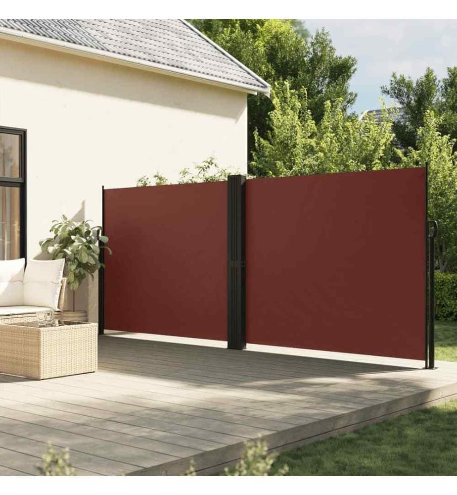 Seitenmarkise Ausziehbar Braun 160x600 cm