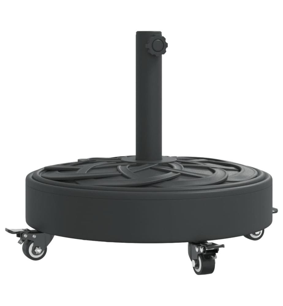 Sonnenschirmständer mit Rollen für Ø38/48 mm Mast 27 kg Rund