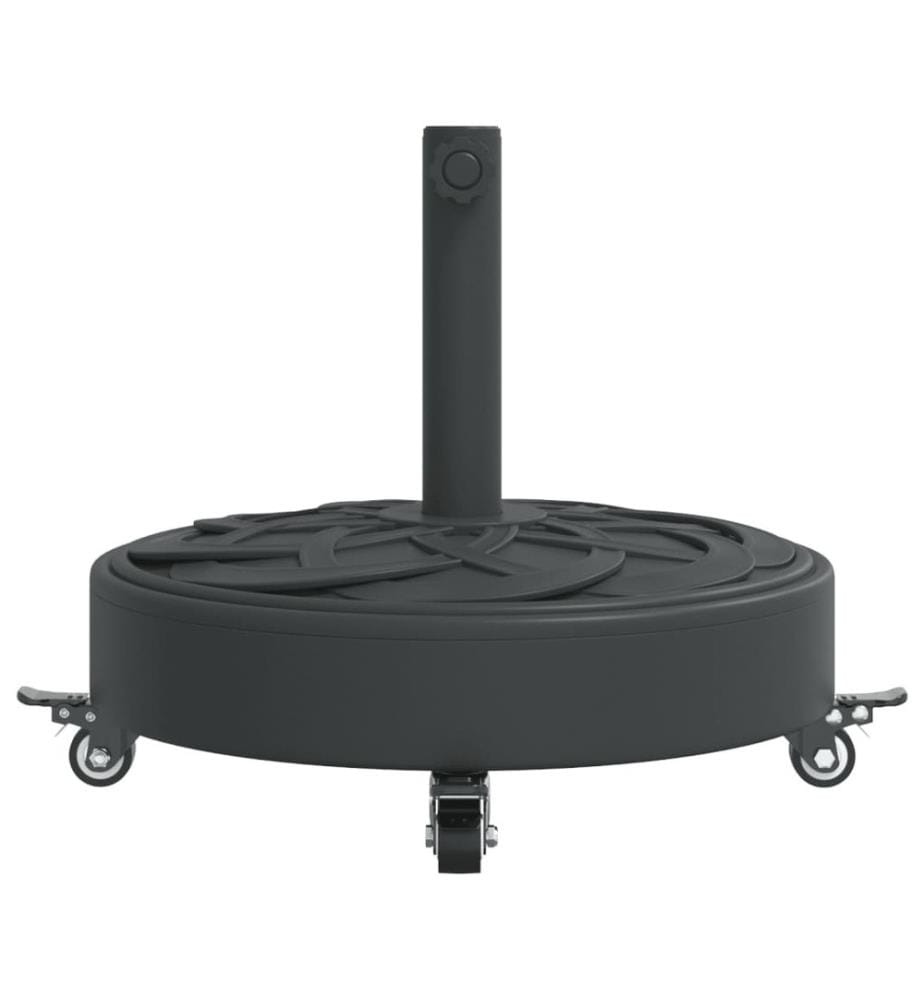 Sonnenschirmständer mit Rollen für Ø38/48 mm Mast 27 kg Rund