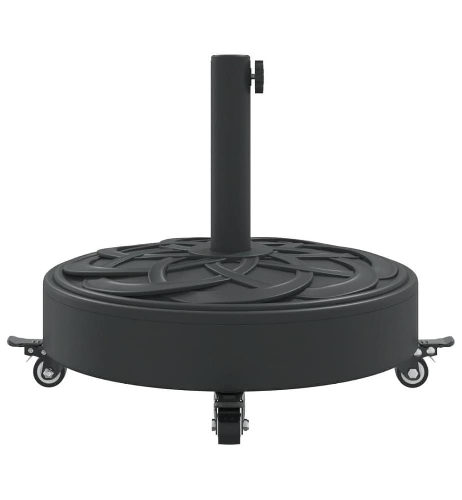 Sonnenschirmständer mit Rollen für Ø38/48 mm Mast 27 kg Rund