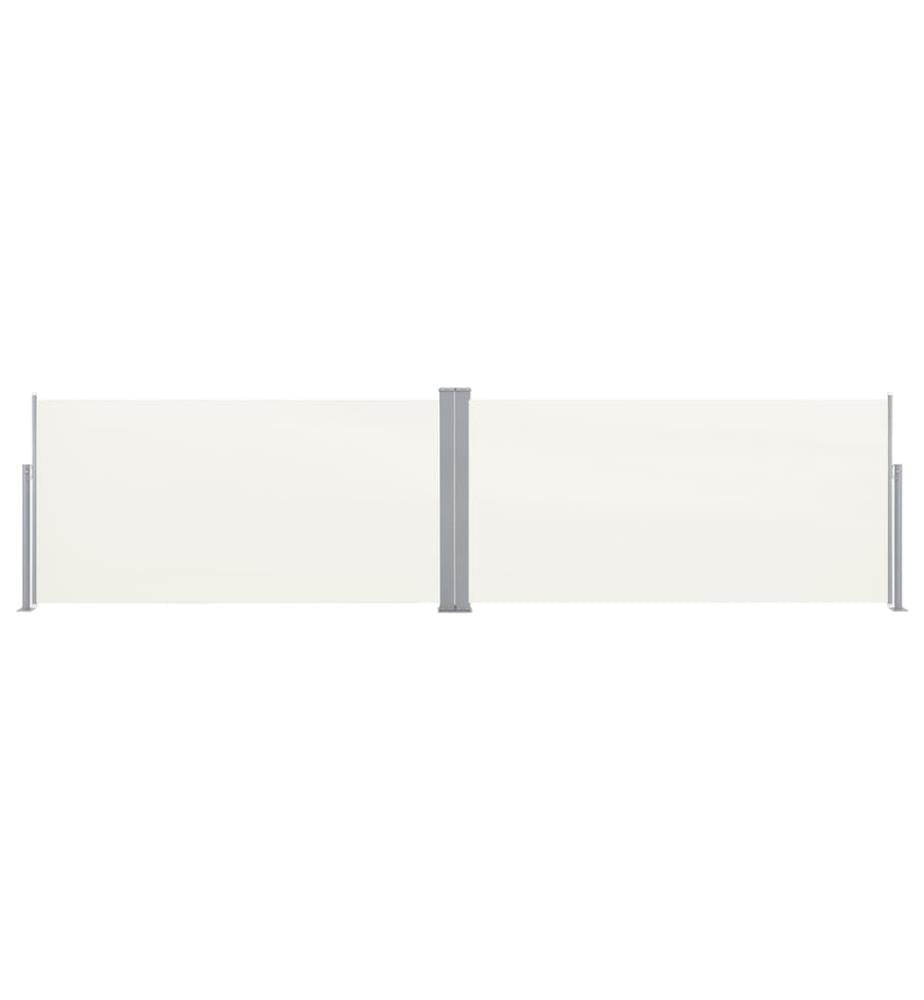 Ausziehbare Seitenmarkise 160x600 cm Creme
