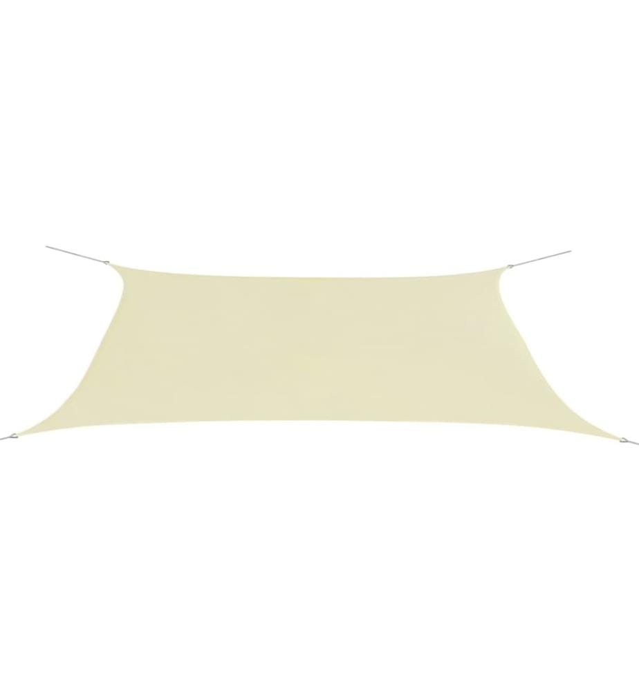 Sonnensegel Oxford-Gewebe Rechteckig 4x6 m Creme