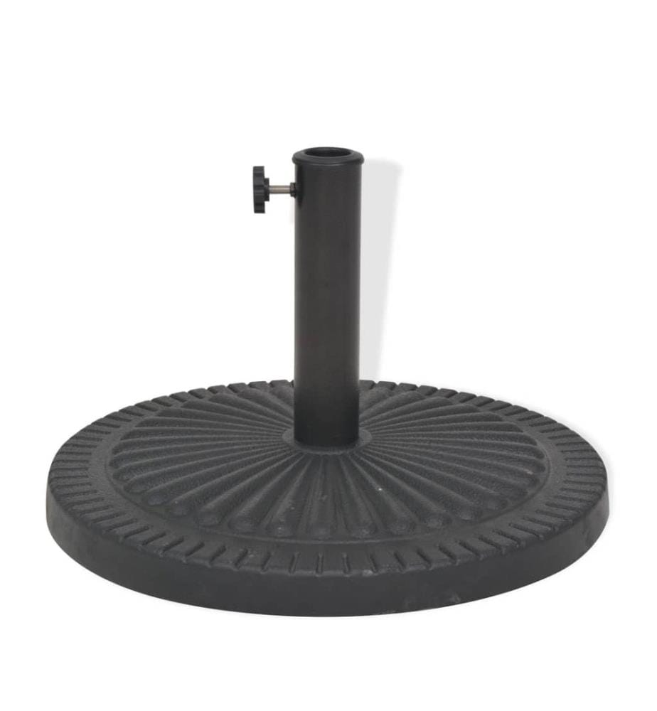 Socle de parasol Résine Rond Noir 29 kg