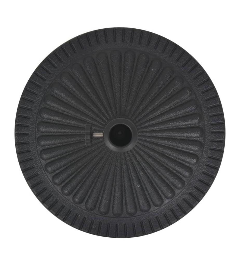 Socle de parasol Résine Rond Noir 29 kg