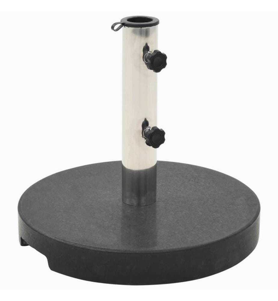 Socle de parasol Granite 20 kg Rond Noir