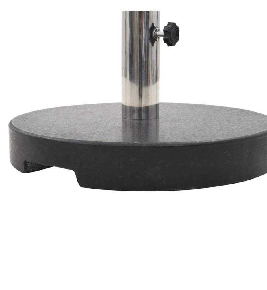 Socle de parasol Granite 20 kg Rond Noir