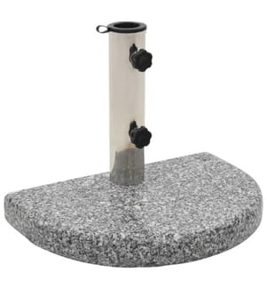 Sonnenschirmständer Granit 10 kg Gebogen Grau