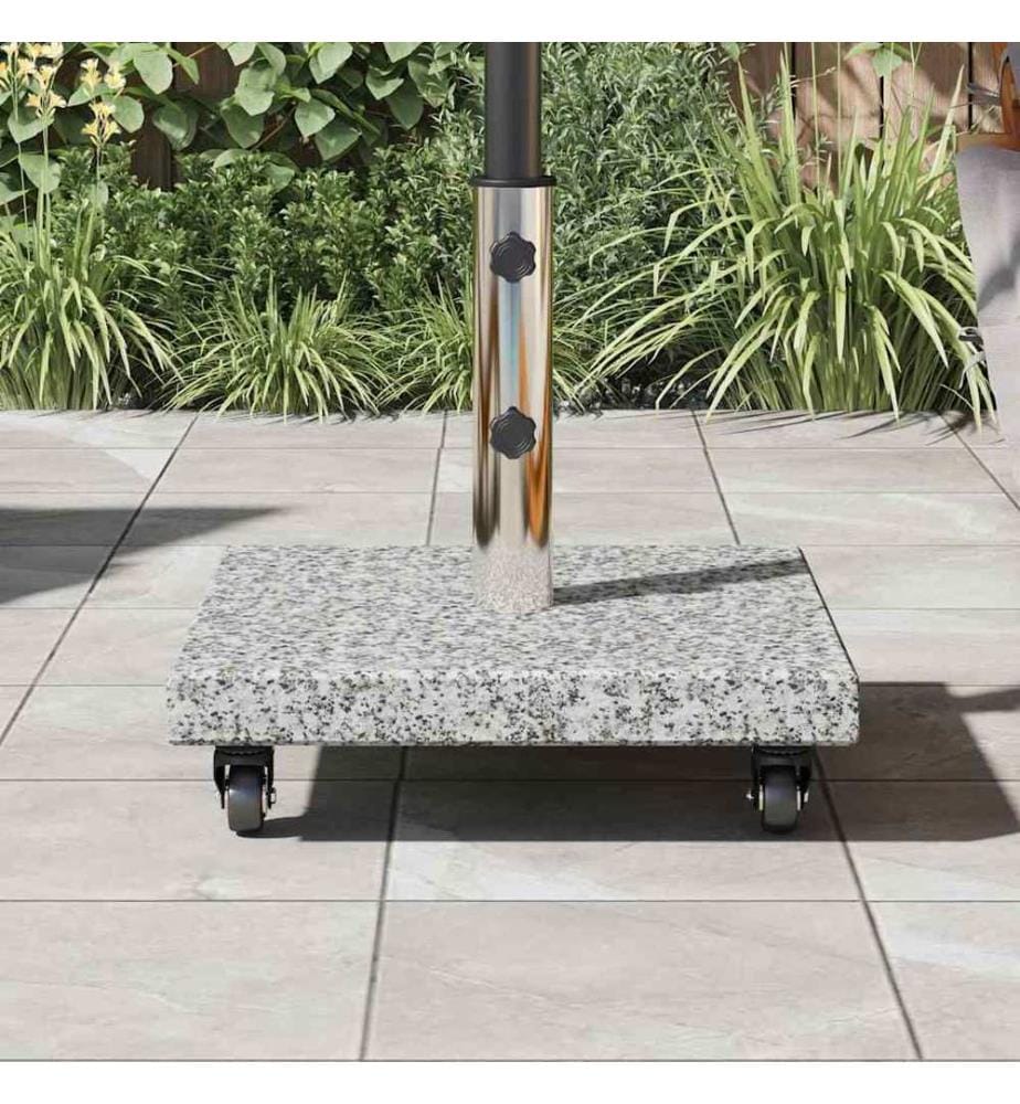 Sonnenschirmständer 30kg Grau Granit Quadratisch